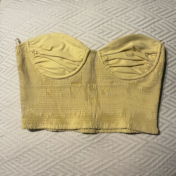 Zara linen blend crop top - Picture 2 of 3